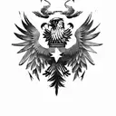 albanian eagle tattoo design idea