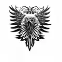 albanian eagle tattoo design idea