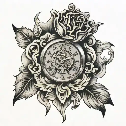 rolex crone tattoo design idea
