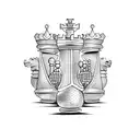 chess board with a black queen tattoo design idea