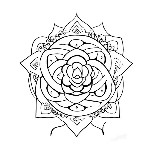 inner peace tattoo design idea