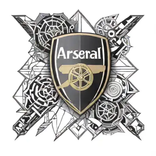 arsenal fc canon tattoo design idea