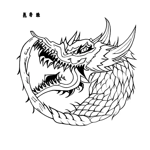 chihiro com o dragao tattoo design idea