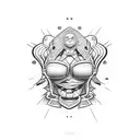 i dont care emoji tattoo design idea