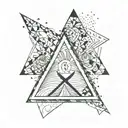 3 triangles symbolizing the power tattoo design idea