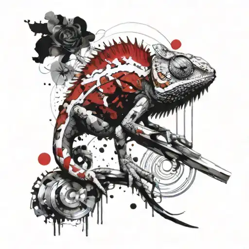 CHAMELEON tattoo design idea