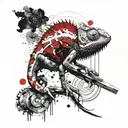 CHAMELEON tattoo design idea
