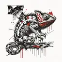 CHAMELEON tattoo design idea