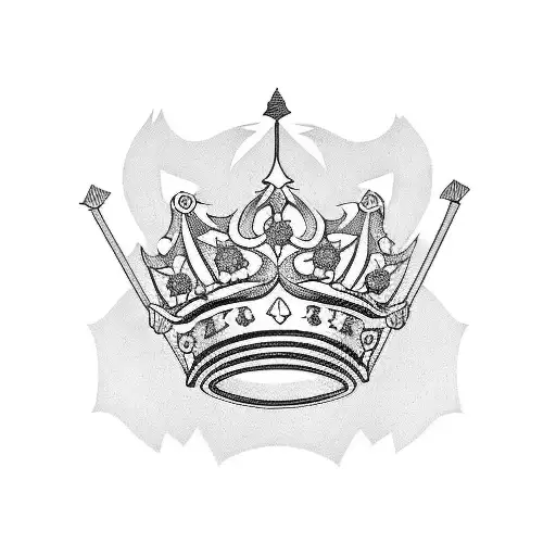Queen's Crown spade QoS tattoo design idea