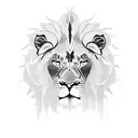 Lion with snakes around it tattoo design idea