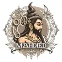 mahadev and quote in sanskrit tattoo design idea