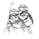 The Teenage Mutant Ninja Turtles tattoo design idea