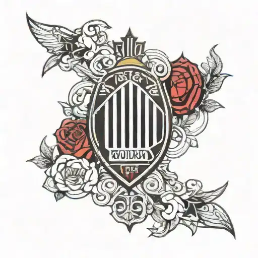 ac Milan minimal tattoo tattoo design idea