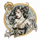wonder woman tattoo design idea
