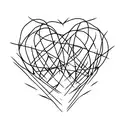 barbed wire heart tattoo design idea