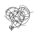 barbed wire heart tattoo design idea