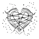 barbed wire heart tattoo design idea