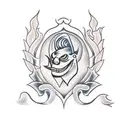 concha e cobra tattoo design idea