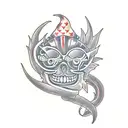 concha e cobra tattoo design idea