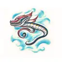 concha e cobra tattoo design idea