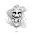 Cobra concha tattoo design idea
