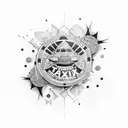 taxi tattoo design idea