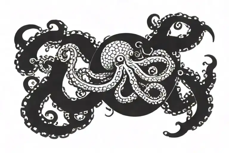 Octopus holding a globe symbolizing tattoo design idea