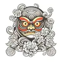 DARUMA tattoo design idea