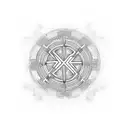 greek symmetrical symbol  tattoo design idea