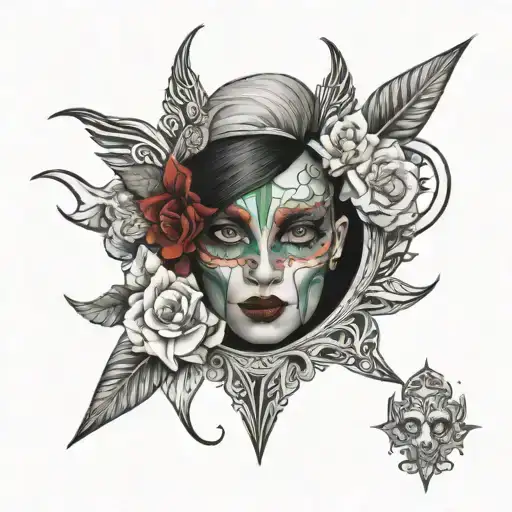 facepaint tattoo design idea
