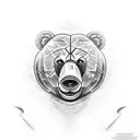 teddy honey bear tattoo design idea