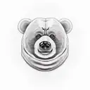 teddy honey bear tattoo design idea