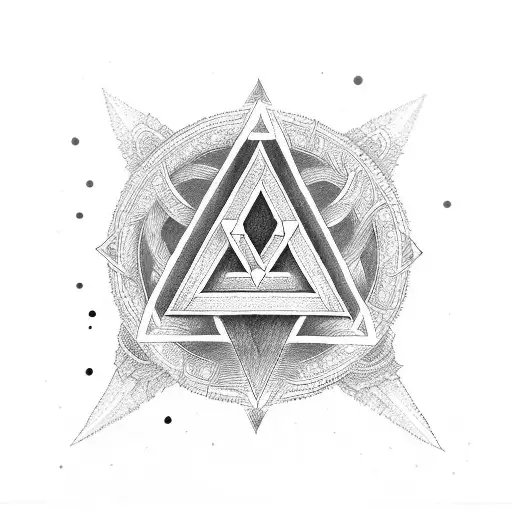 Valknut Symbol tattoo design idea