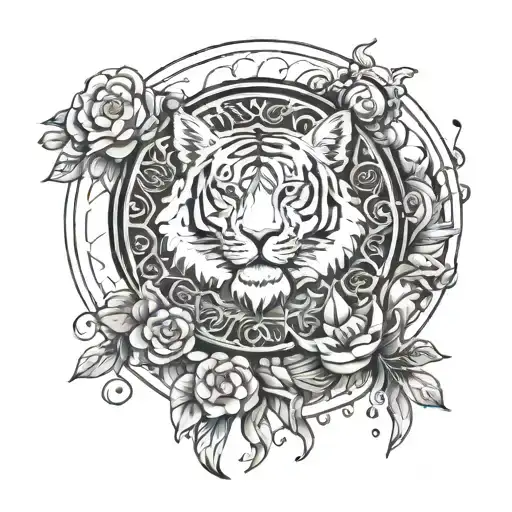 design for 24 year old loner that represents wisdom, patience, strength. preferably for neck tattoo design idea