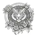 design for 24 year old loner that represents wisdom, patience, strength. preferably for neck tattoo design idea