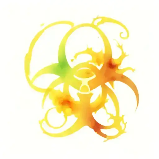 biohazard symbol tattoo design idea
