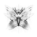 mothman tattoo design idea