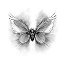 mothman tattoo design idea