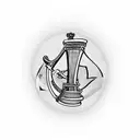 Irish Harp tattoo design idea