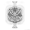 Celtic cross with snake tattoo design idea