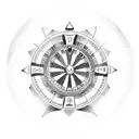 Roulette wheel tattoo design idea