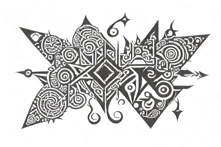 thc lsd cocain tattoo design idea