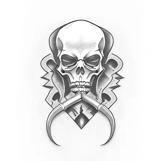 Grim Reaper tattoo design idea