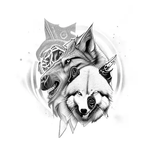 lobo tattoo design idea