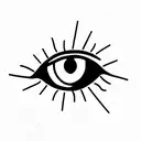Evil Eye tattoo design idea