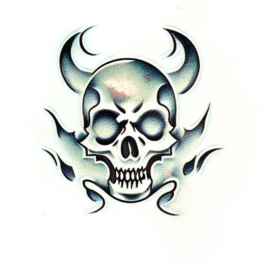 ghost with gun tattoo design idea