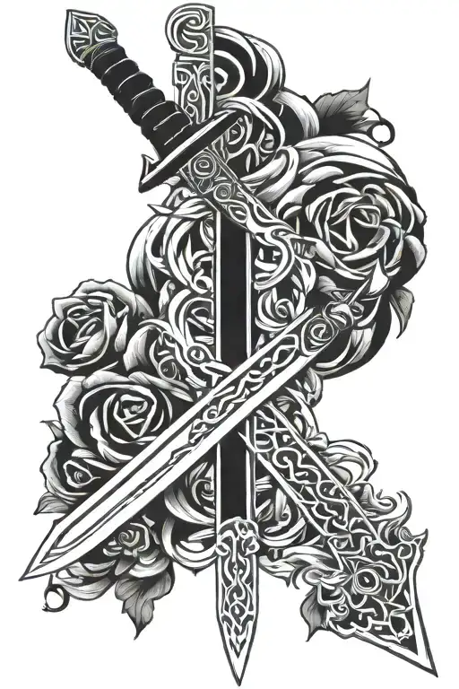 demon Slayer sword tattoo design idea