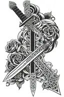 demon Slayer sword tattoo design idea