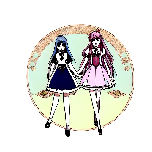 Combinar los nombres Isabella y Alice en estilo celestial tattoo design idea