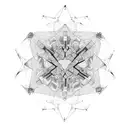 polygon kaleidoscope tattoo design idea